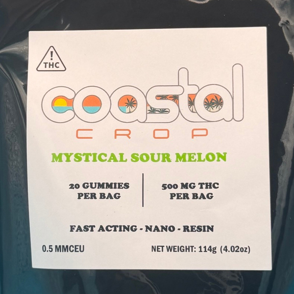 Mystical Sour Melon Gummies 20ct 500mg bags