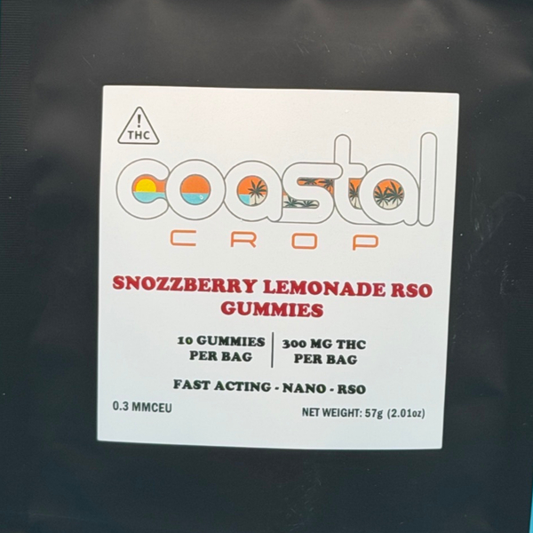 Snozzberry Lemonade RSO 10ct 300mg Bags