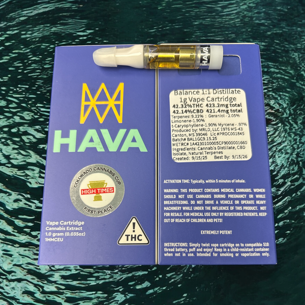 Balance 1:1 THC/CBD 1g Vape Cart
