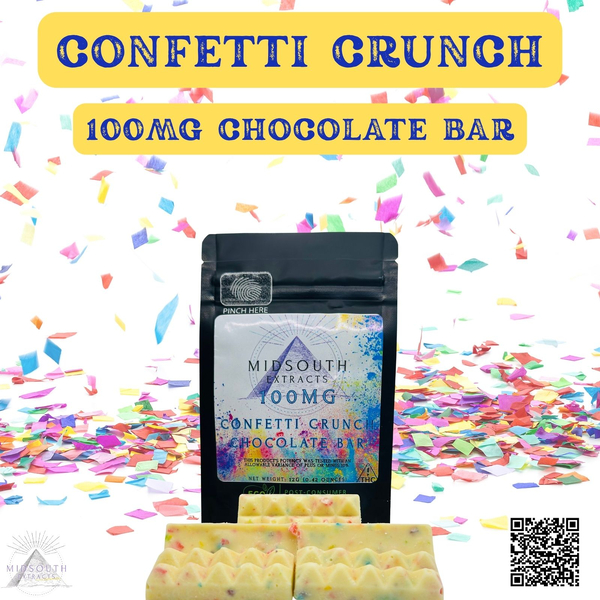 Chocolate Bar - 100mg - Confetti Crunch