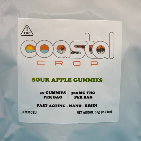 Sour Apple 10ct 300mg bags