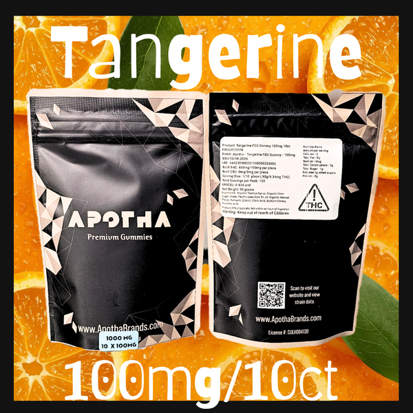 FSO Tangerine Gummy - 10ct 100mg (1000mg)