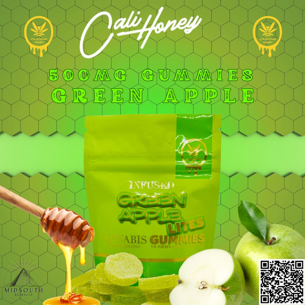 Cali Honey - Gummies - 500mg - Green Apple